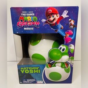 Hatchin' Yoshi The Super Mario Galaxy Movie, Interactive Yoshi Figure NEW